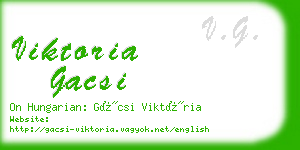 viktoria gacsi business card